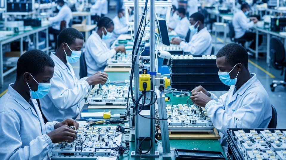 illuminec factory workers in africa